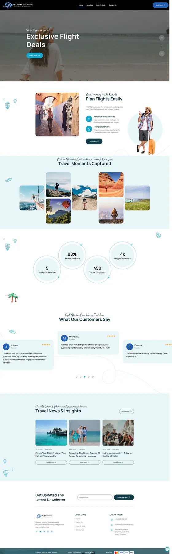 Buy Flight Booking website design