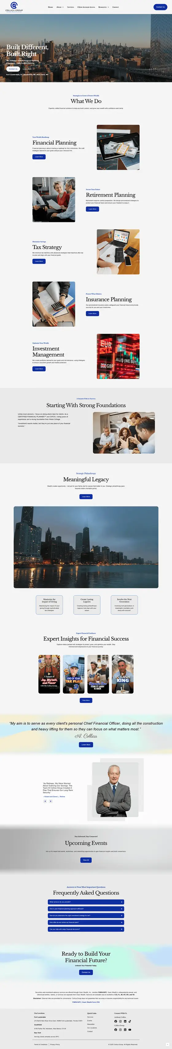 Collica Group website design