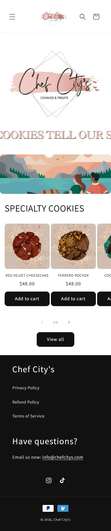 Chef City’s on a phone