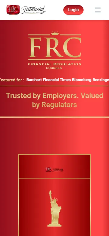 Financial Regulation Courses on a phone