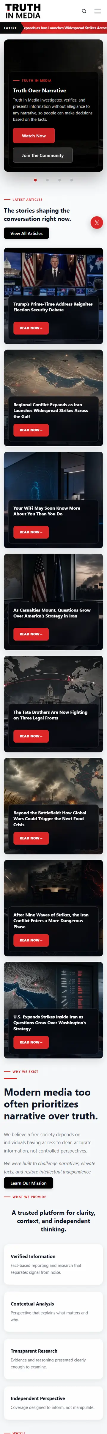 Truth In Media on a phone